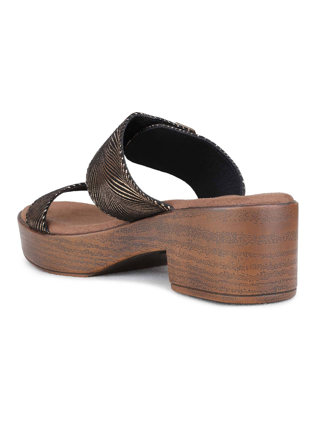 Women Black Block Heels | H78 - view 3