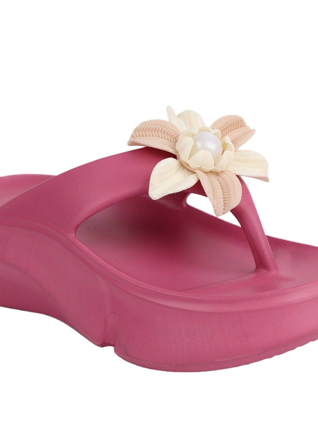 Women Pink Lightweight Platform Heels | H78 - view 7