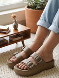 Women Brown Platform Sandals | H78 - view 1