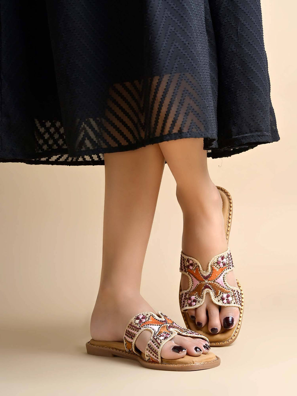 Women Multi-Color Flats | F61 - view 1