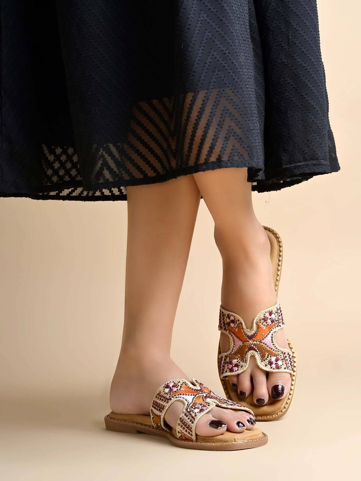 Women Multi-Color Flats | F61 - view 1