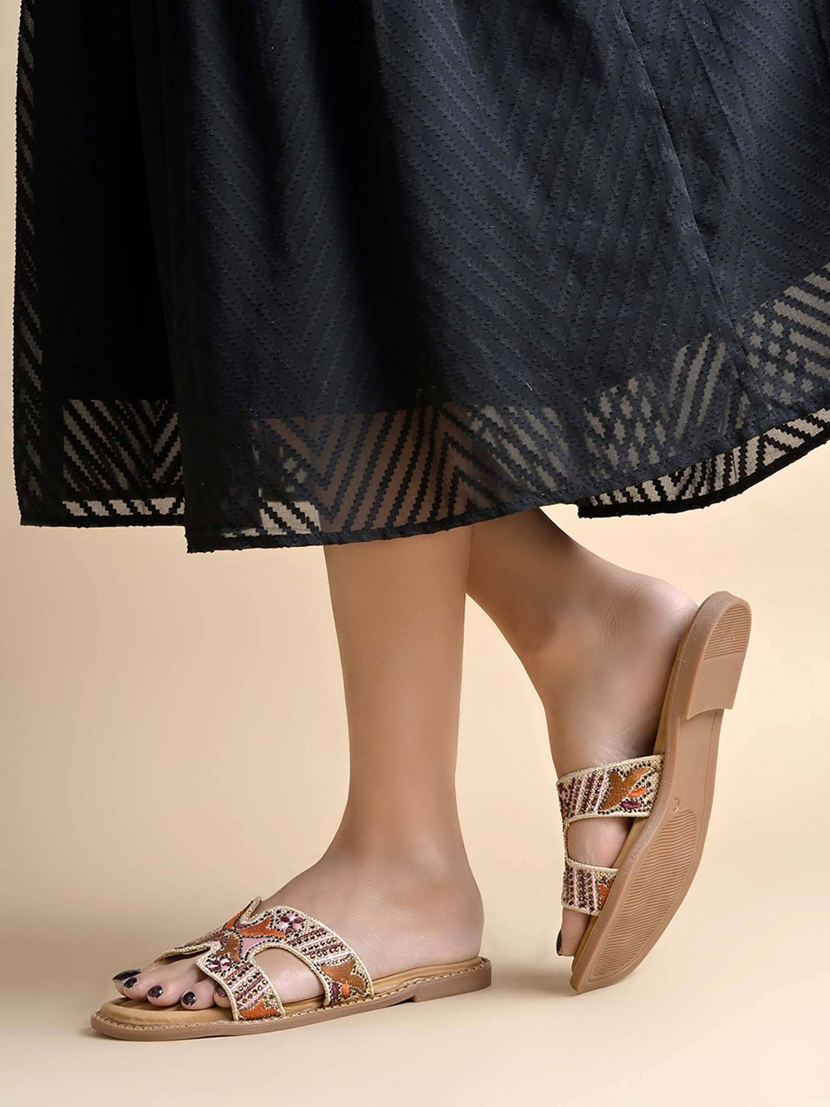 Women Multi-Color Flats | F61 - view 2