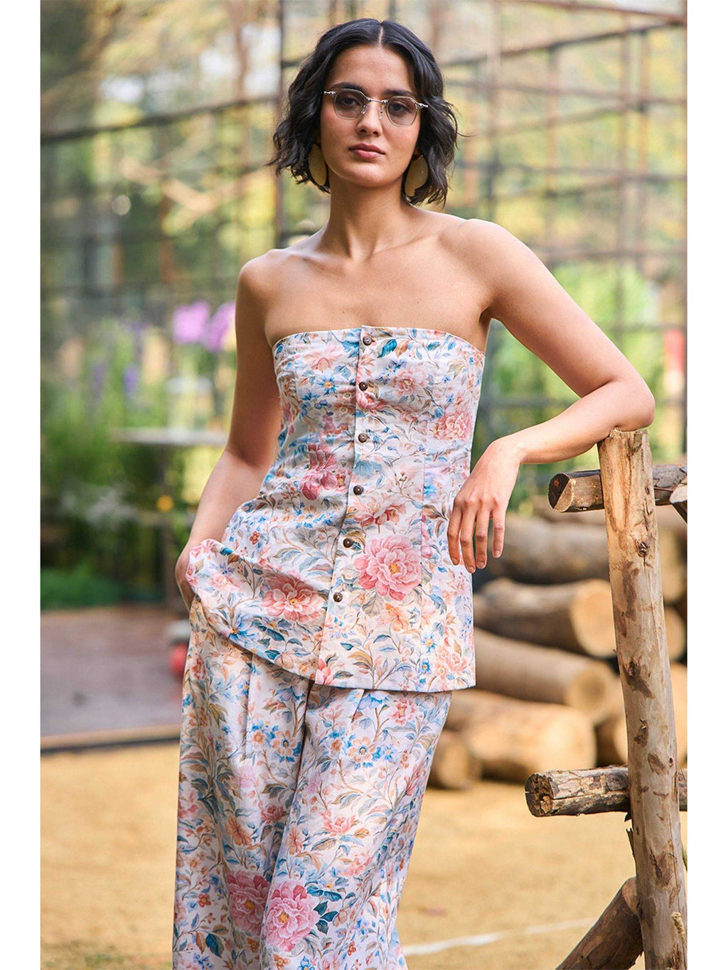 Women Multi-Color Floral Top | TT90 - view 1