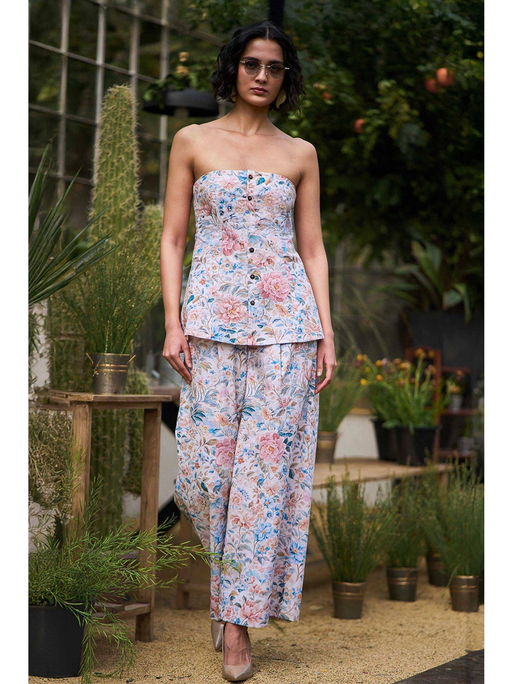 Women Multi-Color Floral Top | TT90 - view 3