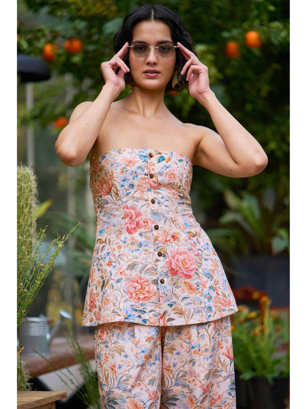 Women Multi-Color Floral Top | TT90 - view 4