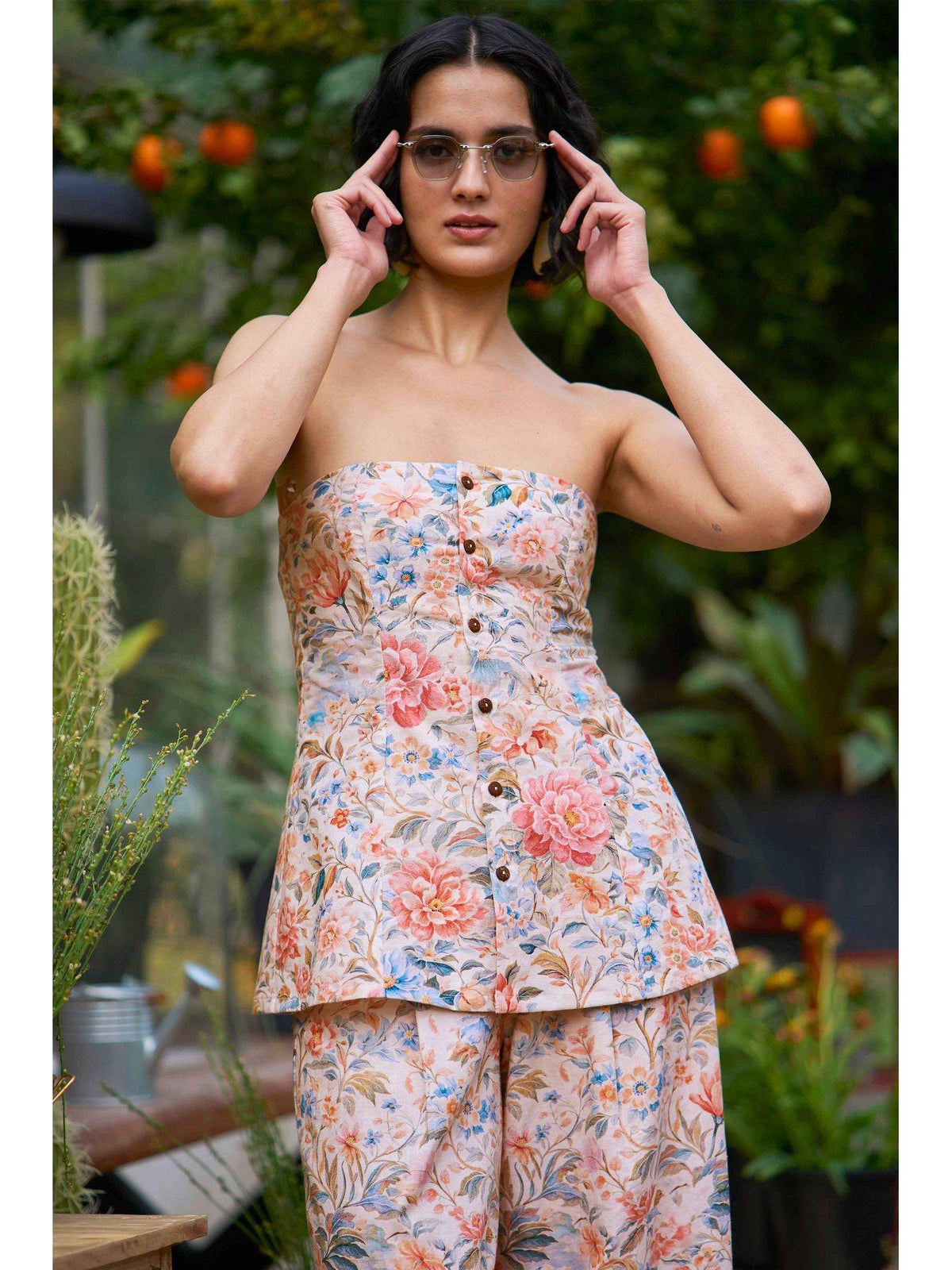 Women Multi-Color Floral Top | TT90 - view 4