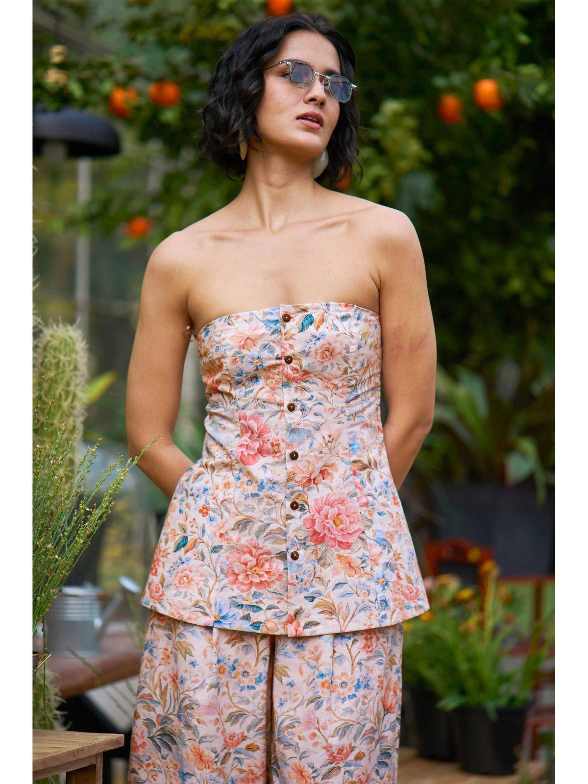 Women Multi-Color Floral Top | TT90 - view 5