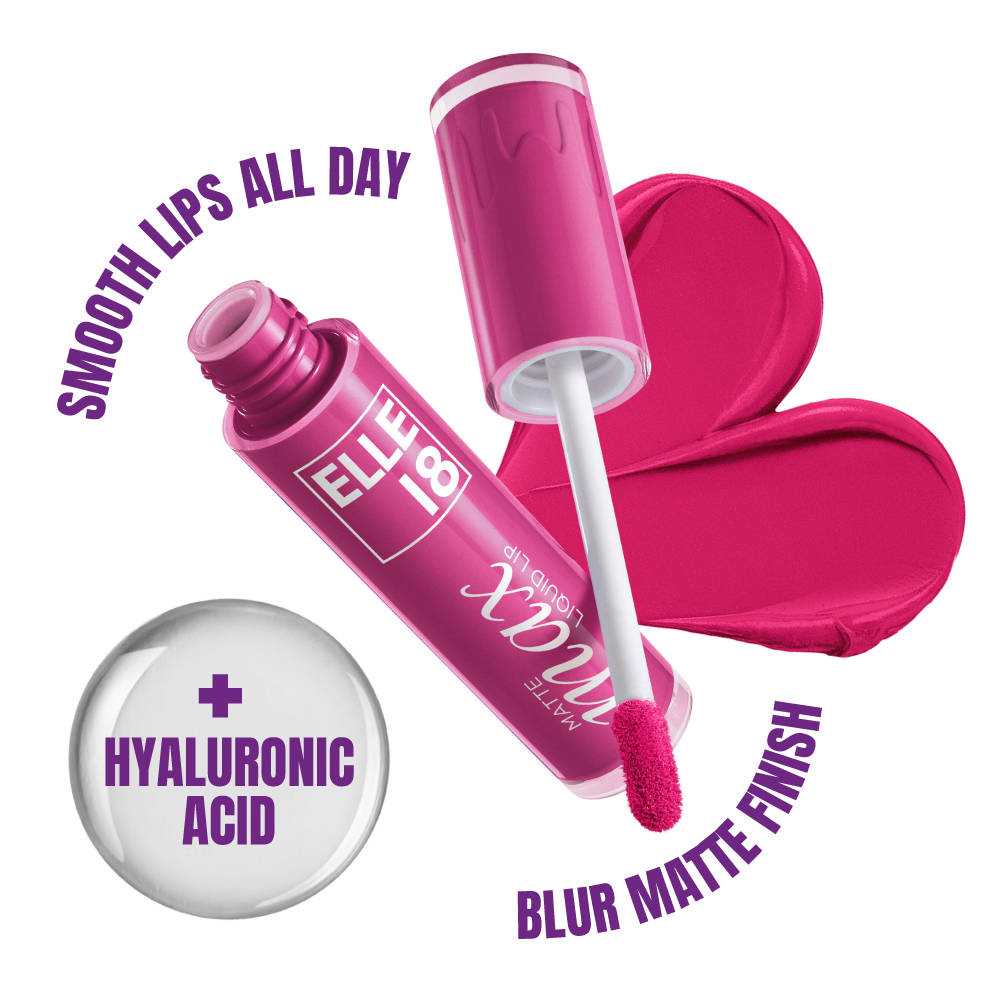 Matte Max Long Lasting Liquid Lipstick, With Hyaluronic Acid - Nude Blossom | L12 - view 169