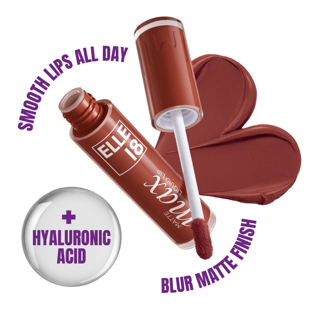 Matte Max Long Lasting Liquid Lipstick, With Hyaluronic Acid - Nude Blossom | L12 - view 43