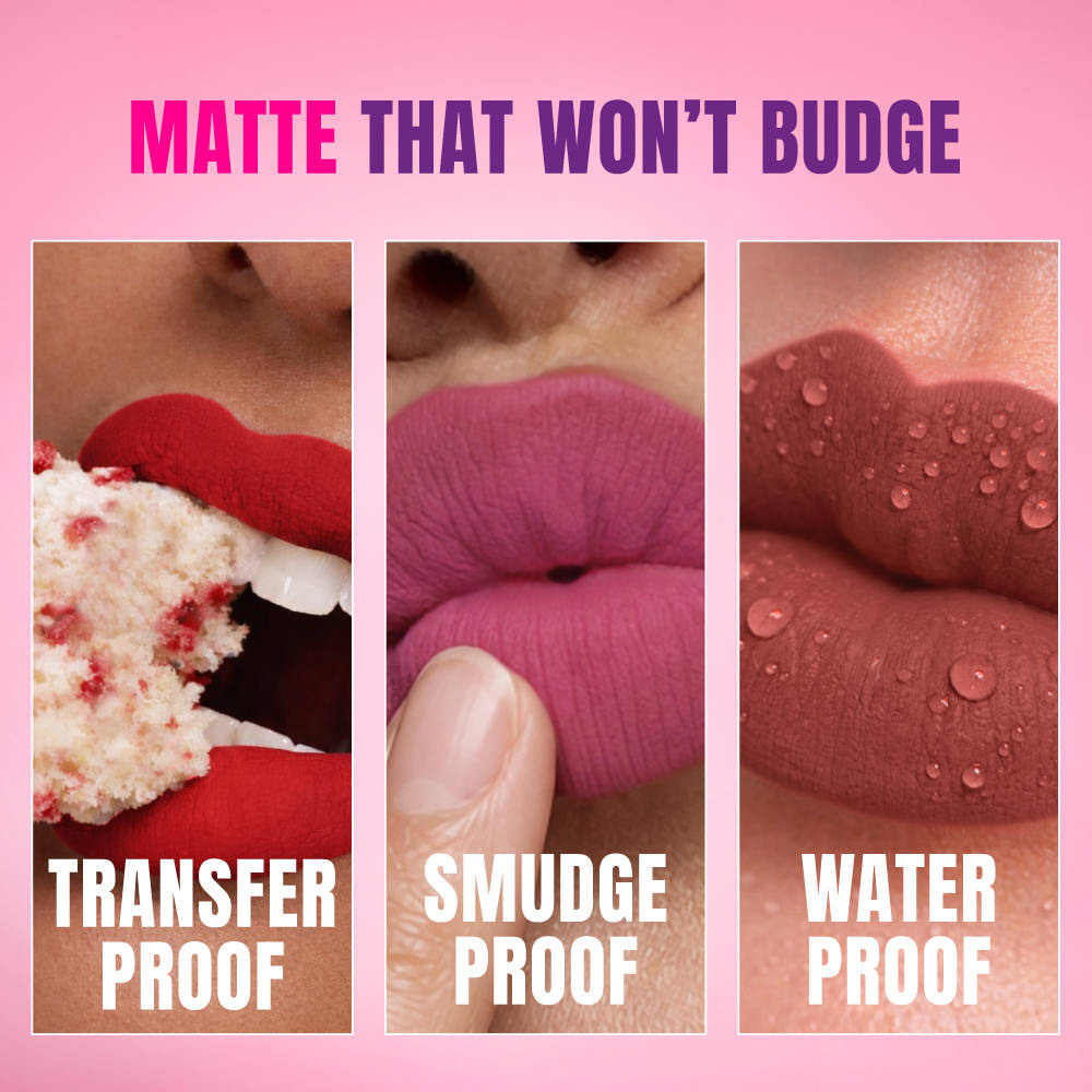 Matte Max Long Lasting Liquid Lipstick, With Hyaluronic Acid - Nude Blossom | L12 - view 4