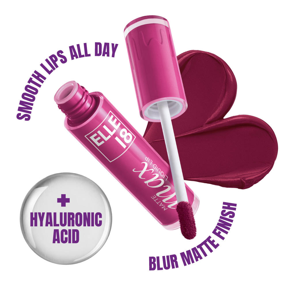 Matte Max Long Lasting Liquid Lipstick, With Hyaluronic Acid - Nude Blossom | L12 - view 71