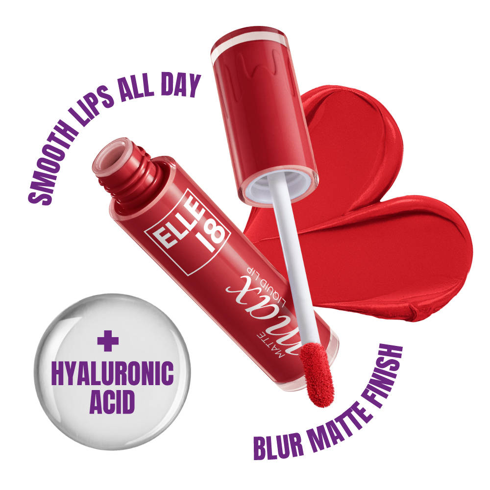 Matte Max Long Lasting Liquid Lipstick, With Hyaluronic Acid - Nude Blossom | L12 - view 85
