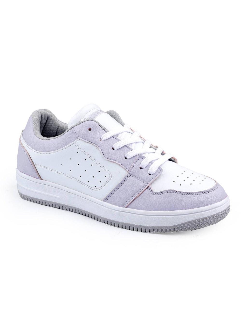 Sophia Low-Top Flat Sole Sneakers For Purple | SN09 - view 2