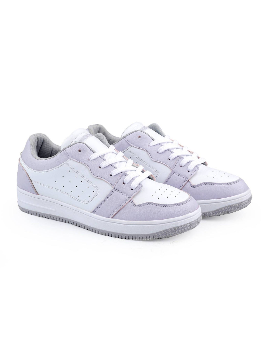 Sophia Low-Top Flat Sole Sneakers For Purple | SN09 - view 4