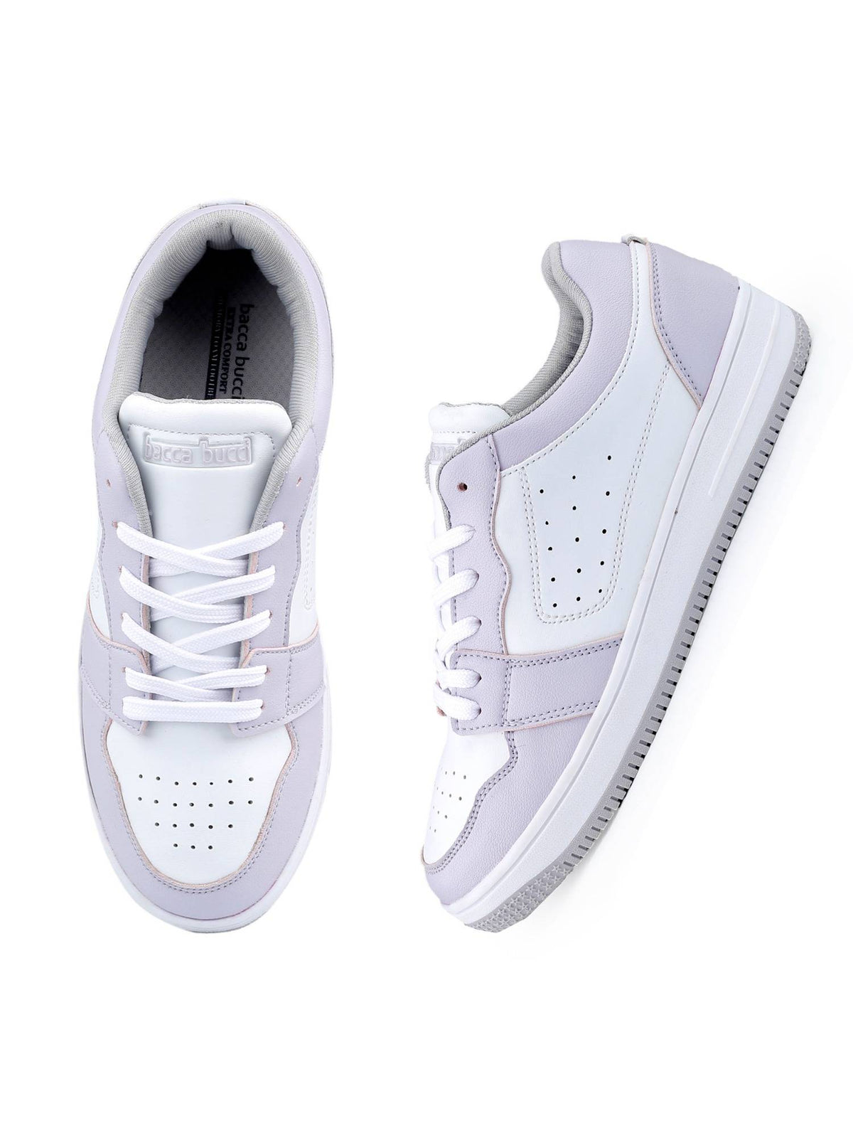 Sophia Low-Top Flat Sole Sneakers For Purple | SN09 - view 7