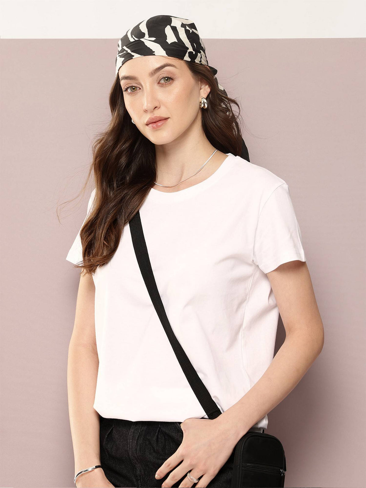 Women Boxy Regular Plain Burgundy T-Shirt | TS56 - view 19