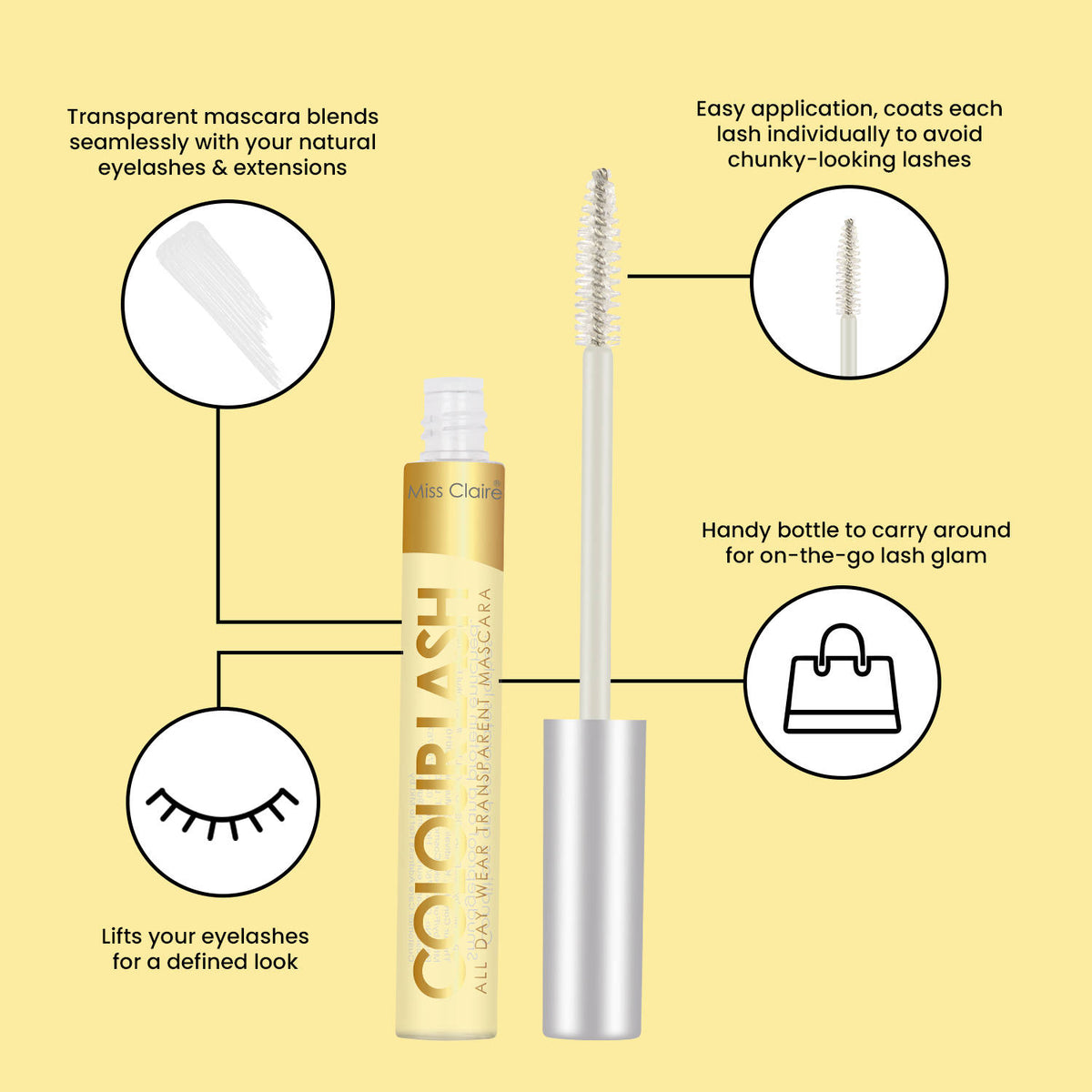 Colourlash All Day Wear Transparent Mascara | E20 - view 4