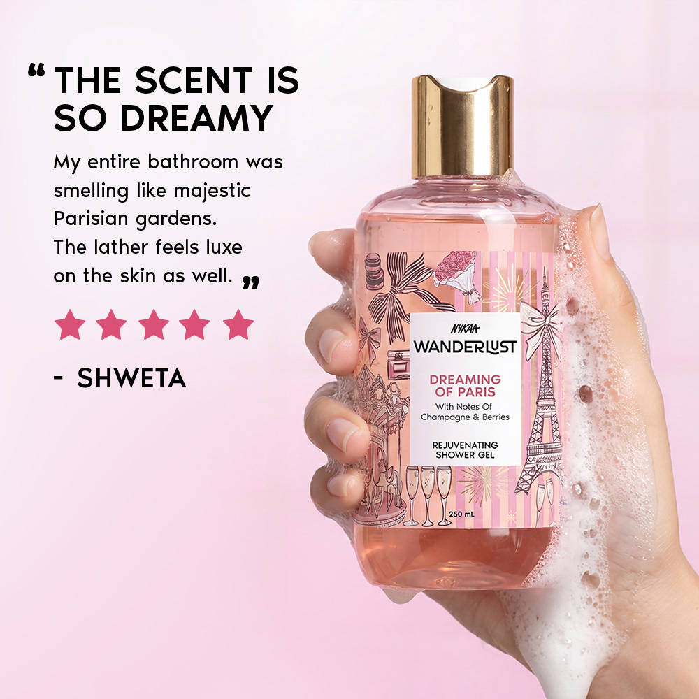 Nykaa Wanderlust Perfume Shower Gel - Hydrating, Brightening & Cleansing | B20 - view 5