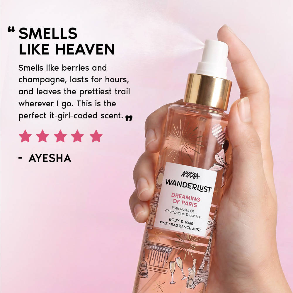 Nykaa Wanderlust 2-in-1 Body & Hair Perfume Mist Long Lasting Fragrance - Upto 8 hours | B20 - view 5