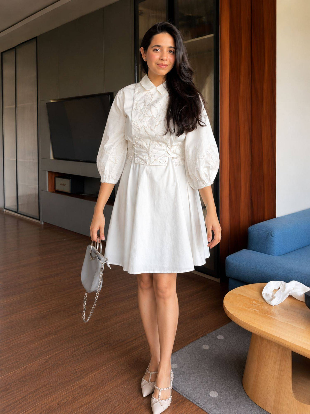 Wildflower Waltz White Dress | D56 - view 1
