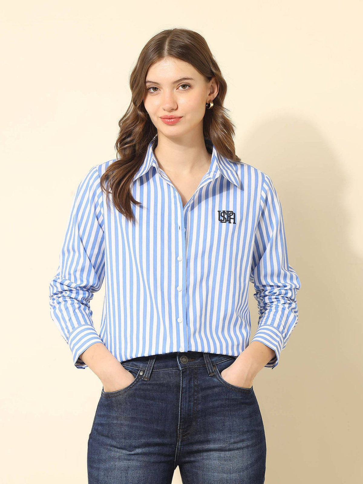 Regular Fit Vertical Striped Shirt | S67 - view 6