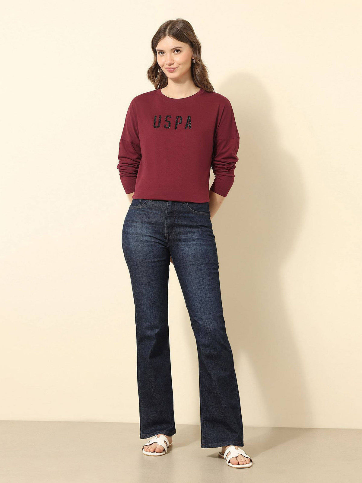 Boxy Fit Brand Embellished T-Shirt | U89 - view 3