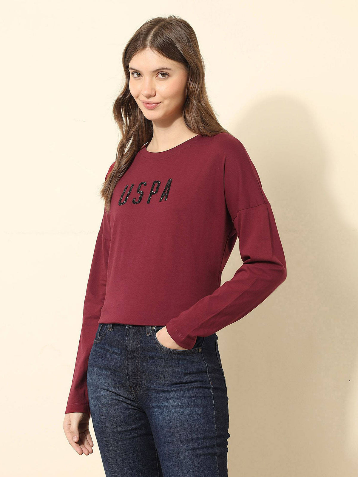 Boxy Fit Brand Embellished T-Shirt | U89 - view 4