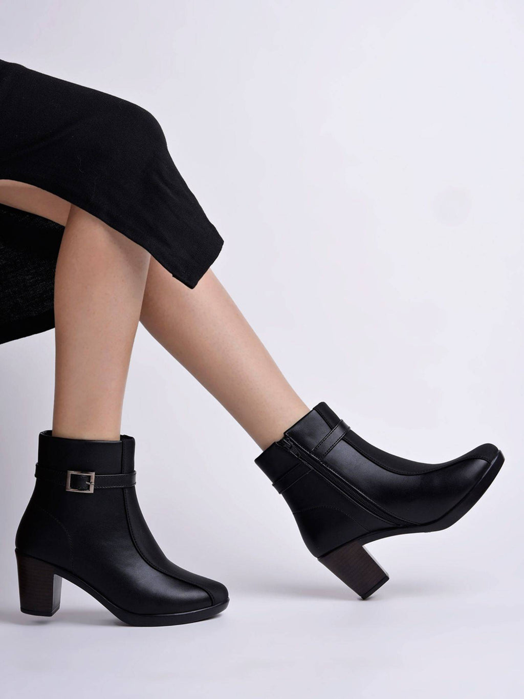 Smart Casual Black Boots for Women | BT61 - view 2