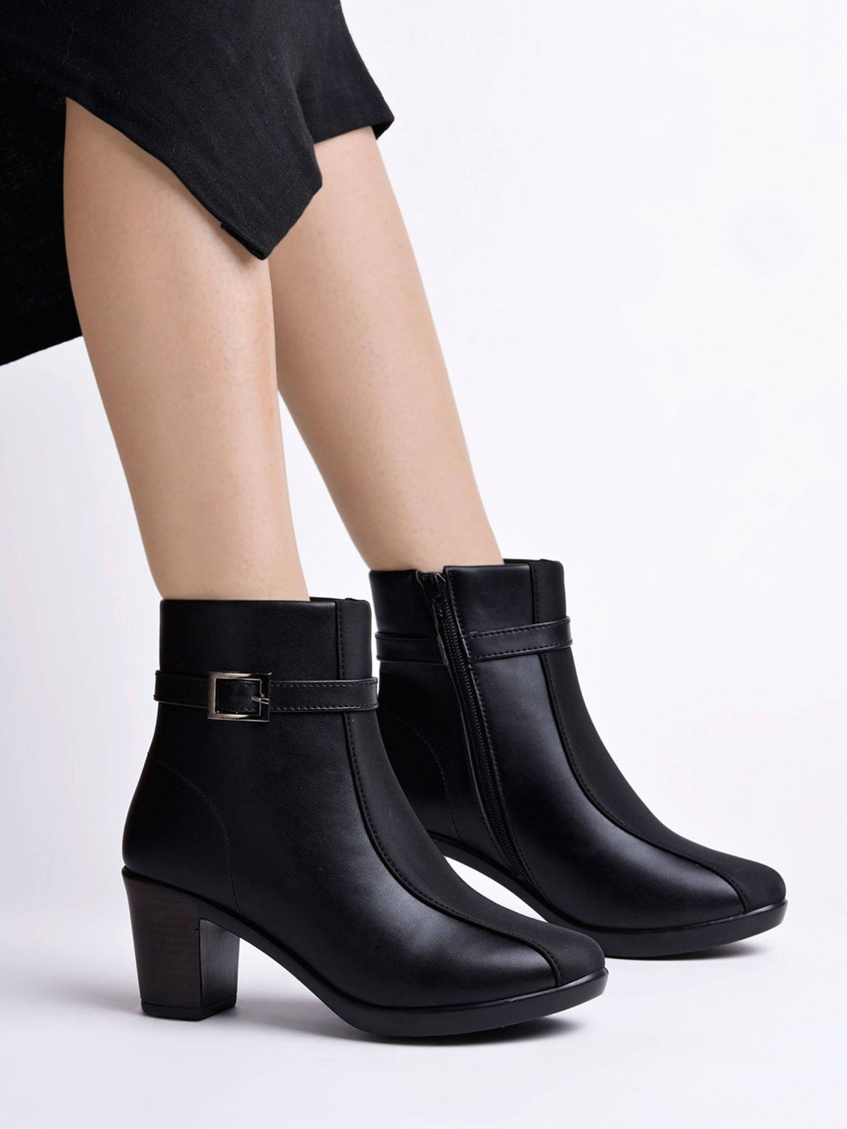 Smart Casual Black Boots for Women | BT61 - view 3