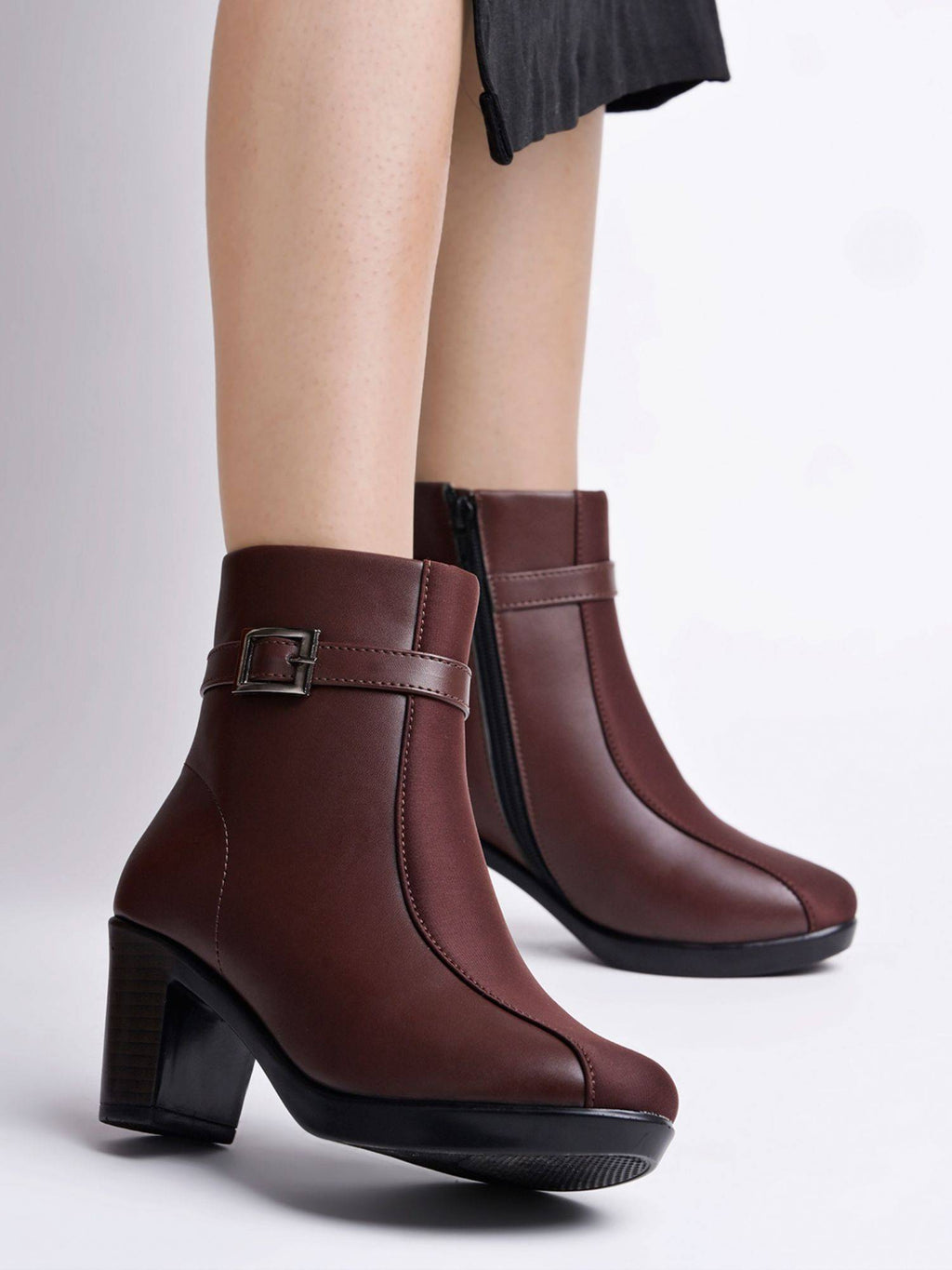 Smart Casual Brown Boots for Women | BT61 - view 3