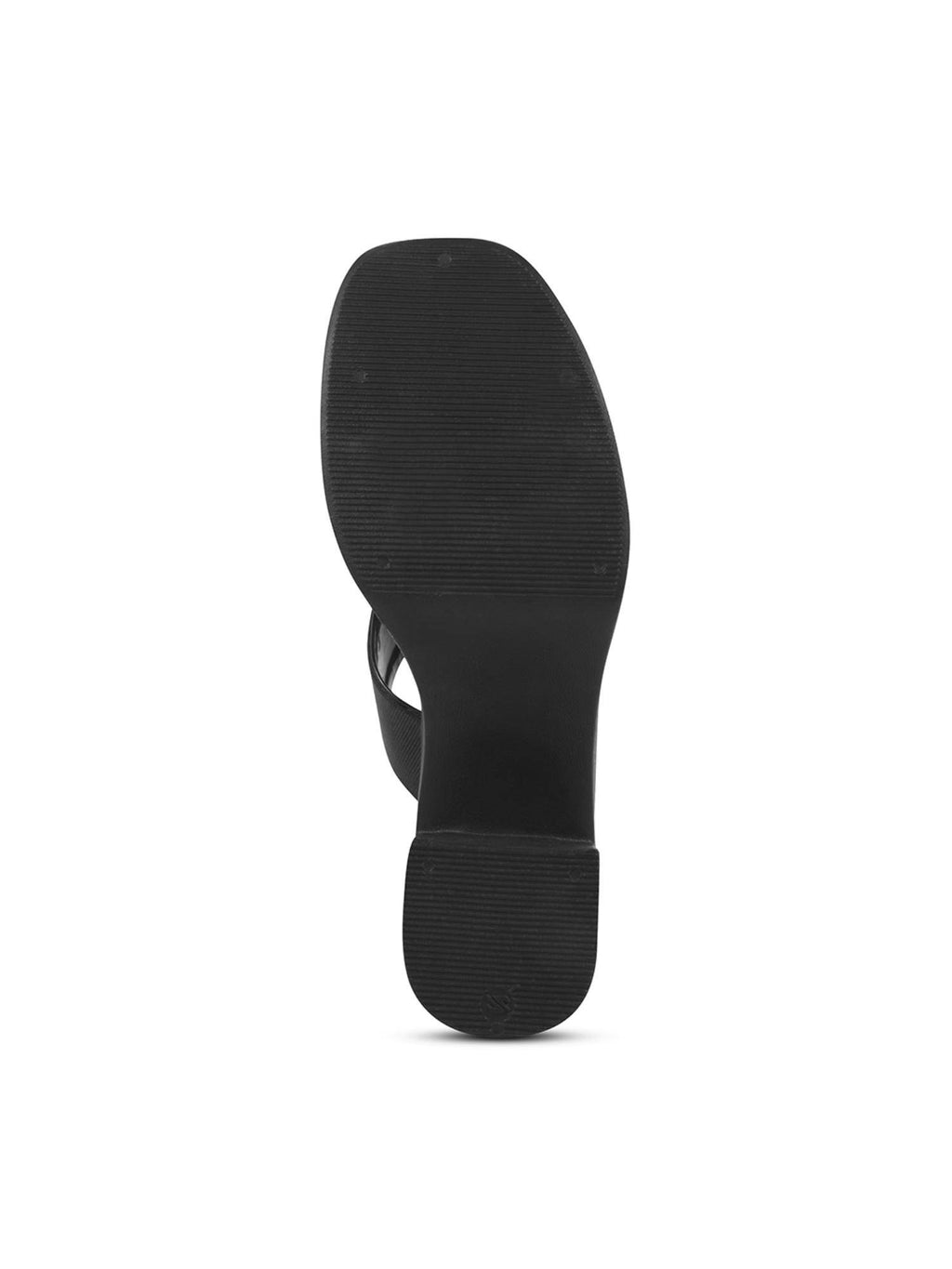 Womens Black Cross Strap Block Sandal Heels | H78 - view 10
