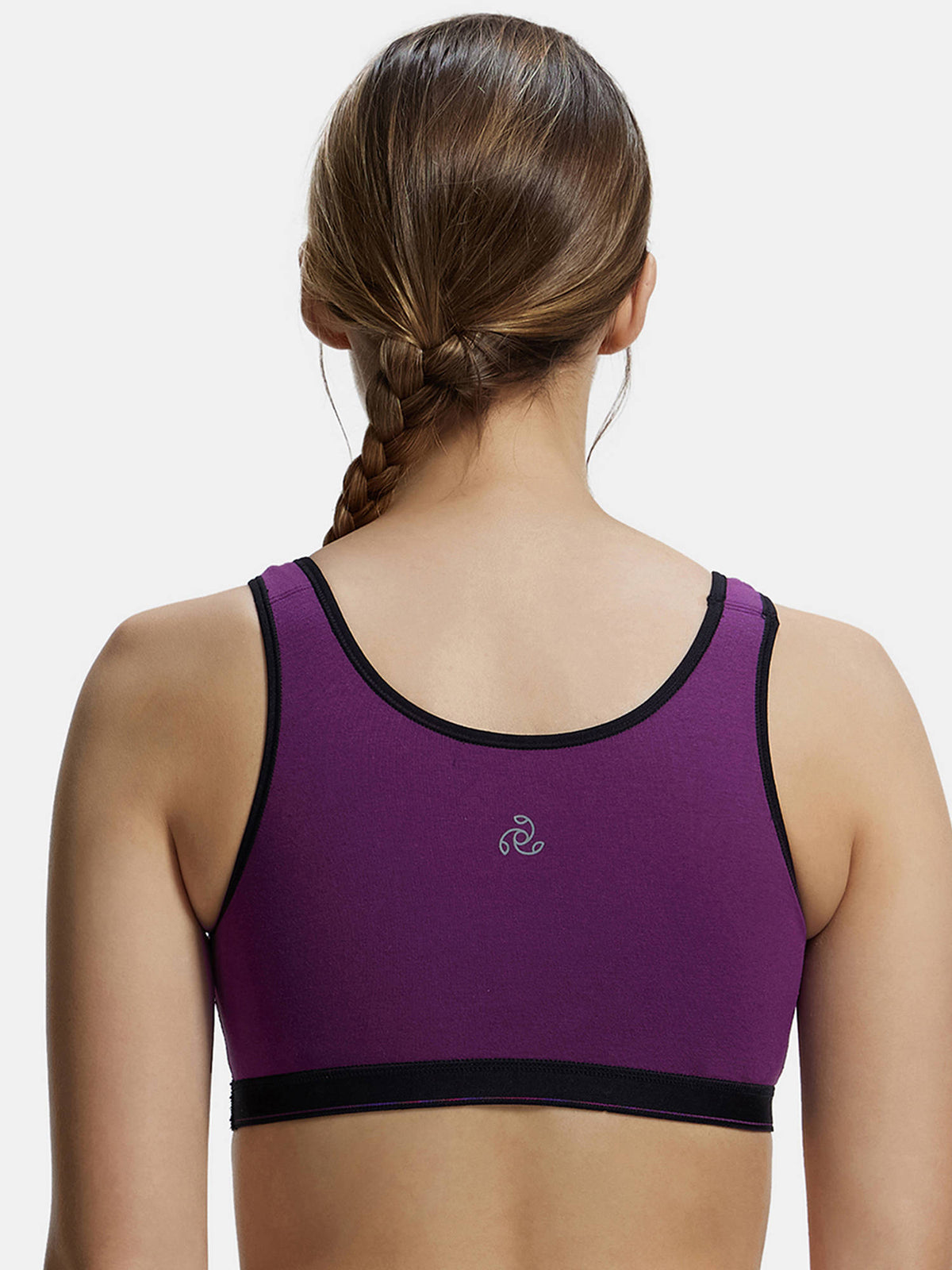 1376 Wirefree Non Padded Cotton Elastane Active Bra - Skin | sb09 - view 40