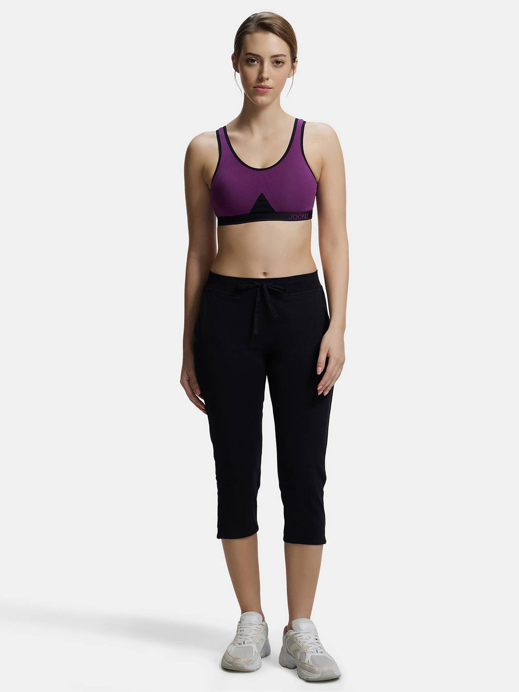 1376 Wirefree Non Padded Cotton Elastane Active Bra - Heather Rose | sb09 - view 42