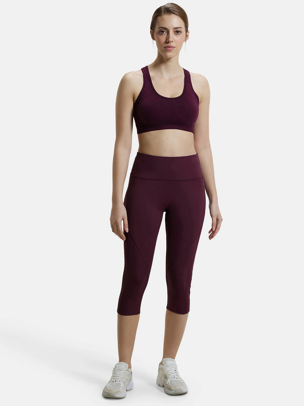 1380 Wirefree Padded Cotton Elastane Active Bra - Black | sb09 - view 11