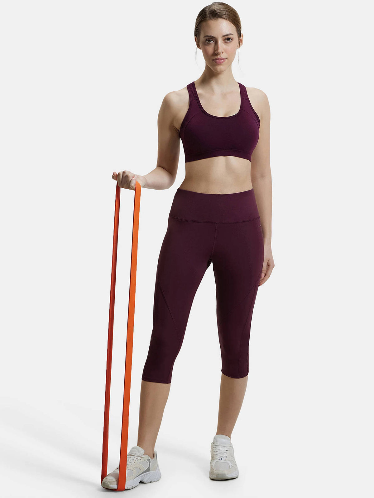 1380 Wirefree Padded Cotton Elastane Active Bra - Black | sb09 - view 13