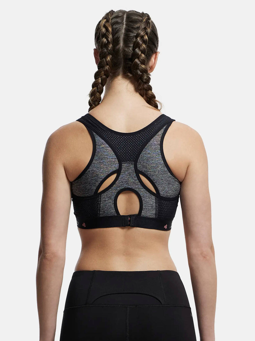 AP20 Wire Free Tatel Nylon Elastane Active Wear Sports Bra - Frost | sb09 - view 18