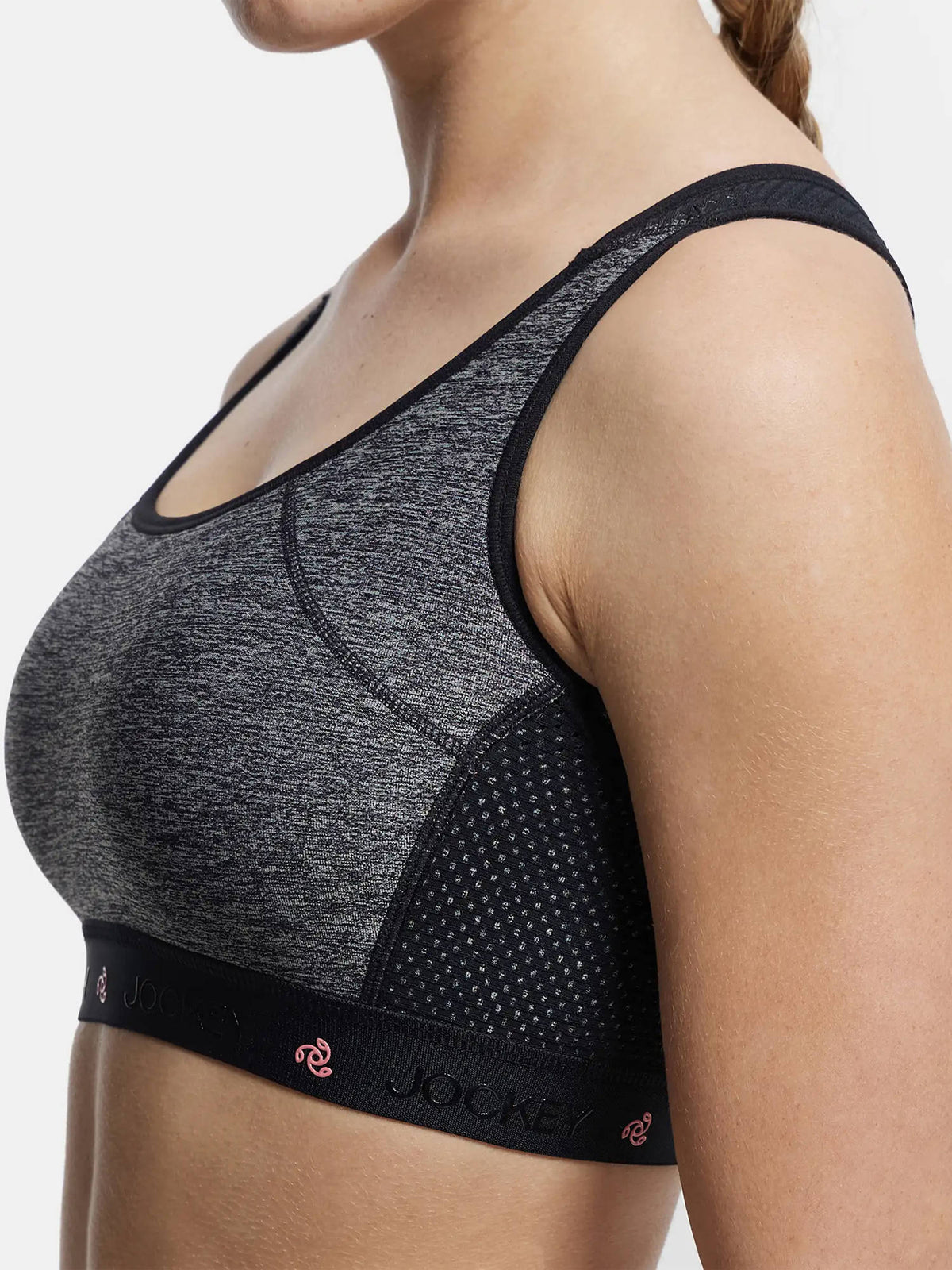 AP20 Wire Free Tatel Nylon Elastane Active Wear Sports Bra - Earth | sb09 - view 30