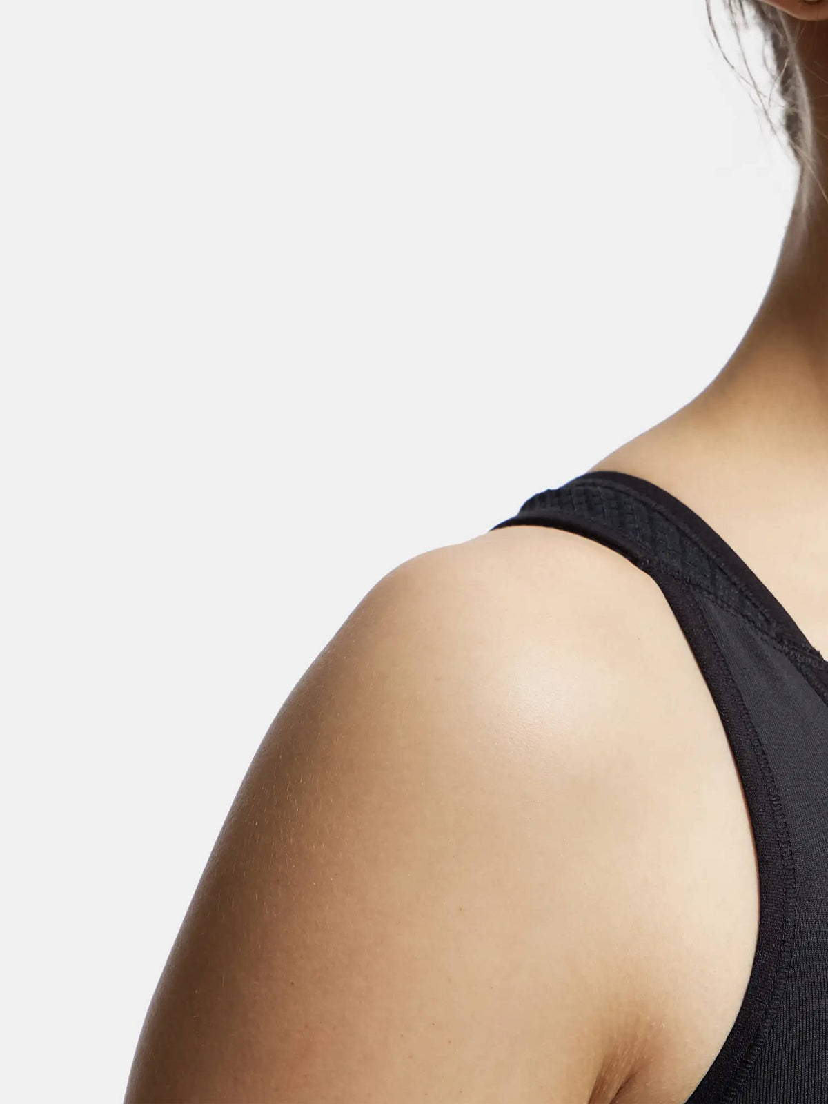 AP20 Wirefree Tactel Nylon Elastane Active Wear Sports Bra - Black | sb09 - view 2