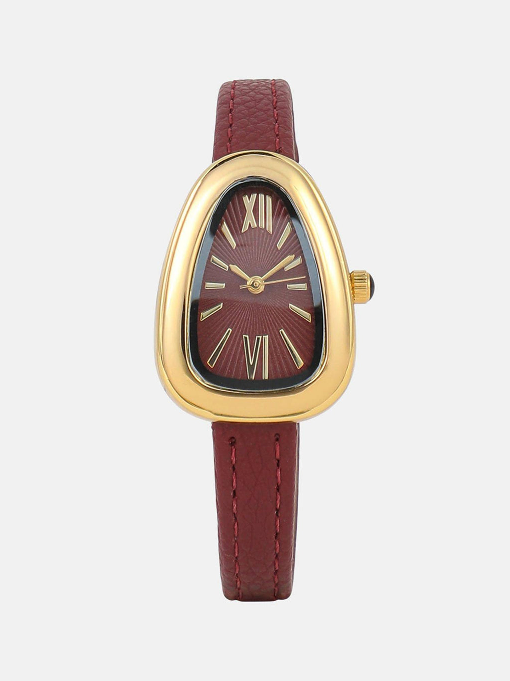 Women The Sunray Oval Red Dial Analog Watch - | W92 - view 1