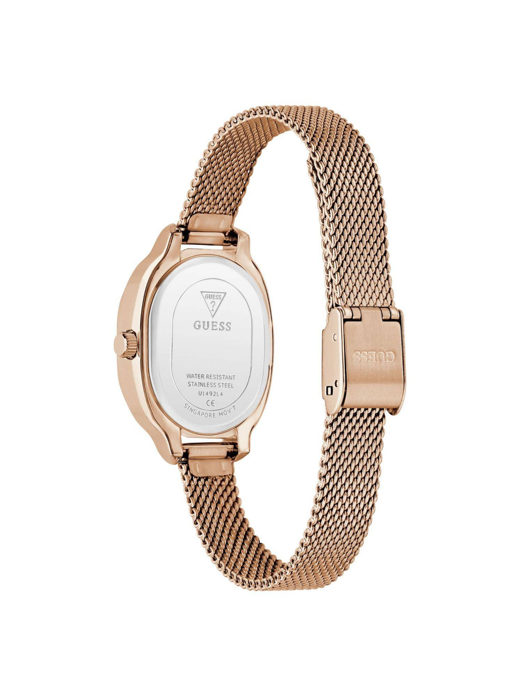 Women Oval Rose Gold Dial Stainless Steel Analog Watch - U1492L4M | W92 - view 3