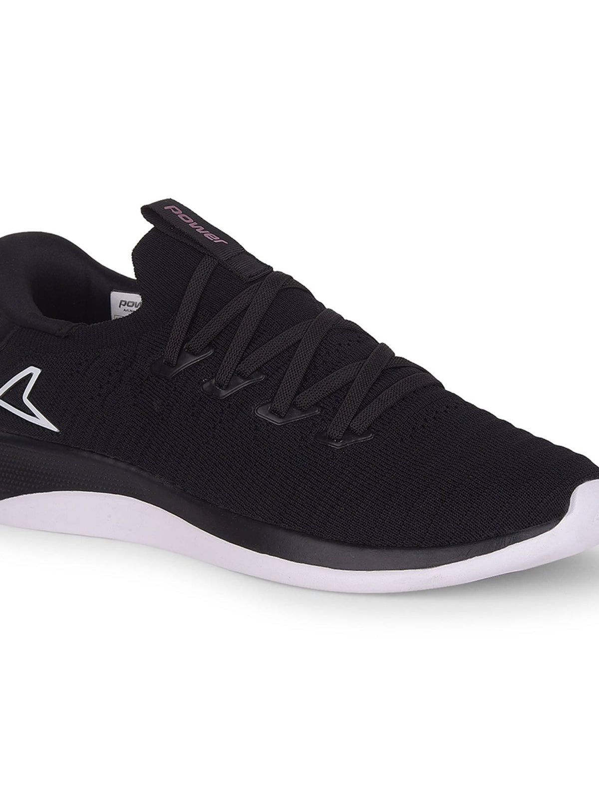 Women Slip On Sports Black Running Shoes | SH9 - view 5