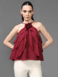 Maroon Athena Top | HT67 - view 1