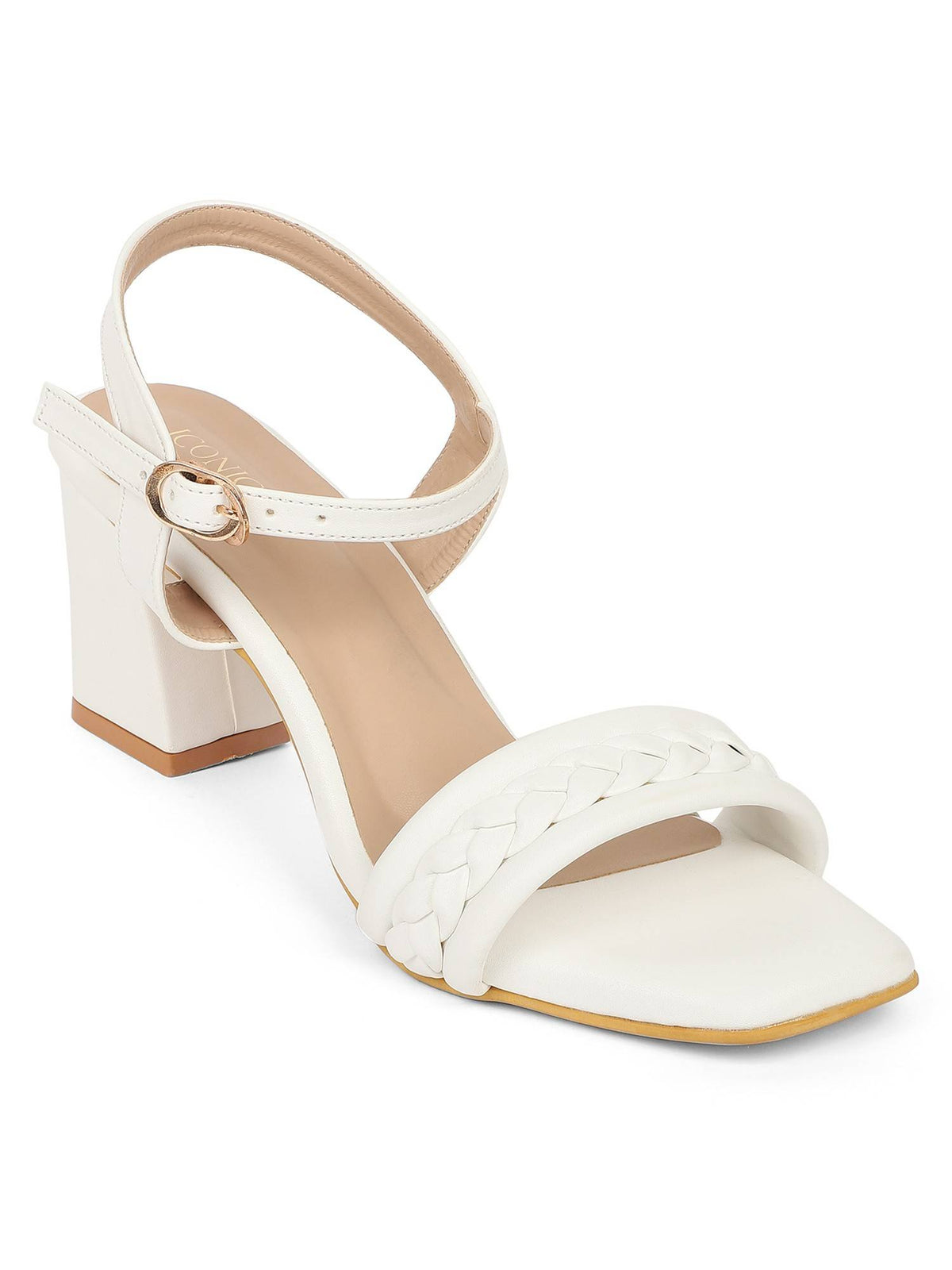 Peach Women Braided Heels | H78 - view 7