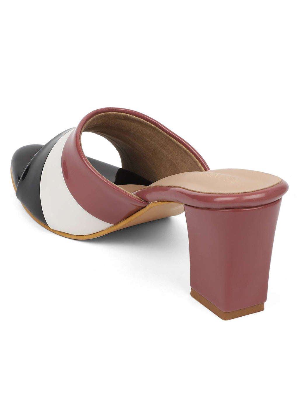 Black Women Colorblock Heels | H78 - view 3