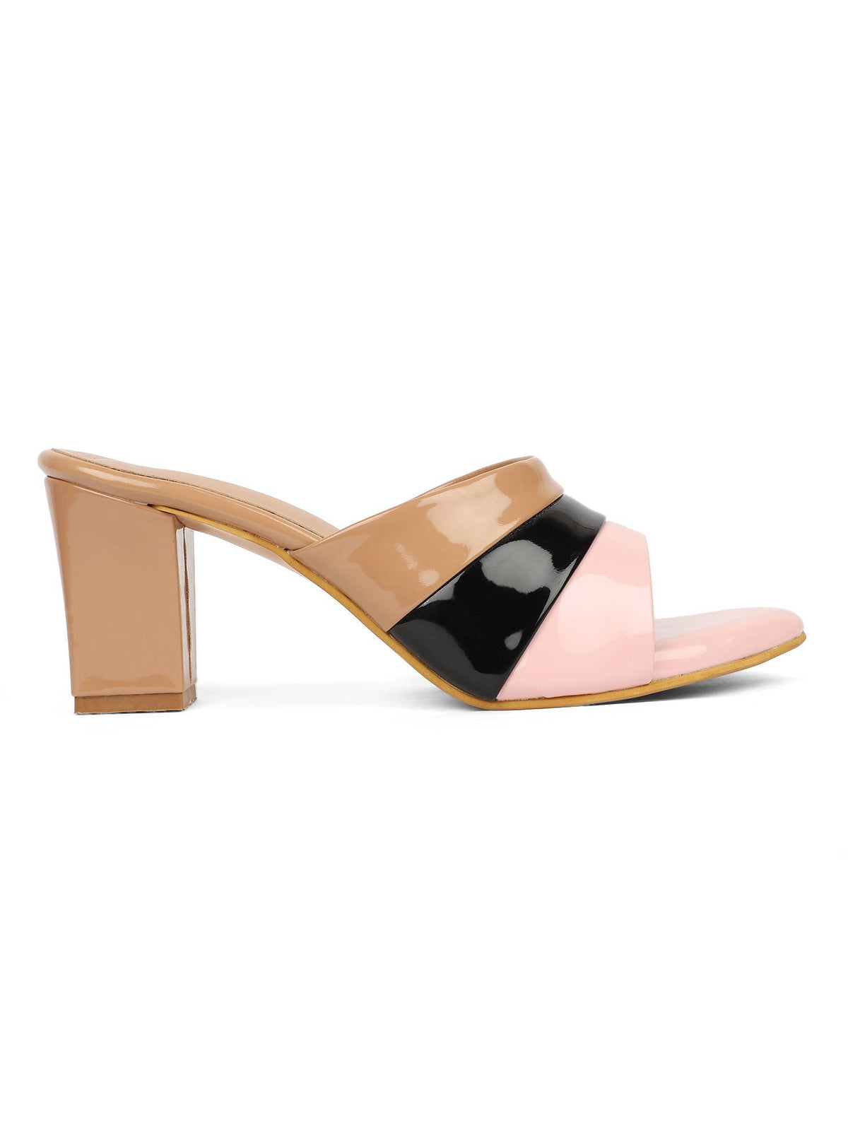 Pink Women Colorblock Heels | H78 - view 2