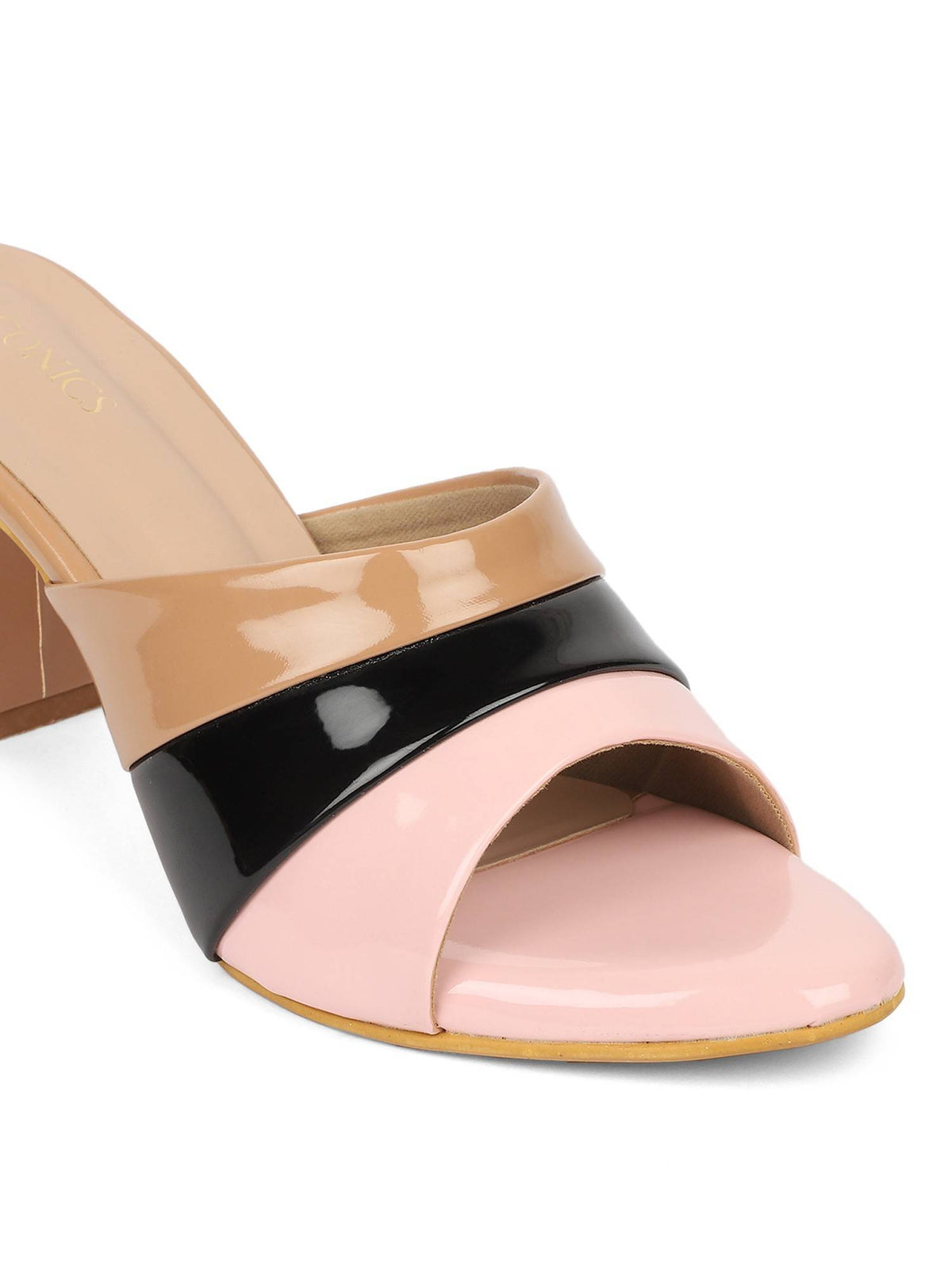 Pink Women Colorblock Heels | H78 - view 5