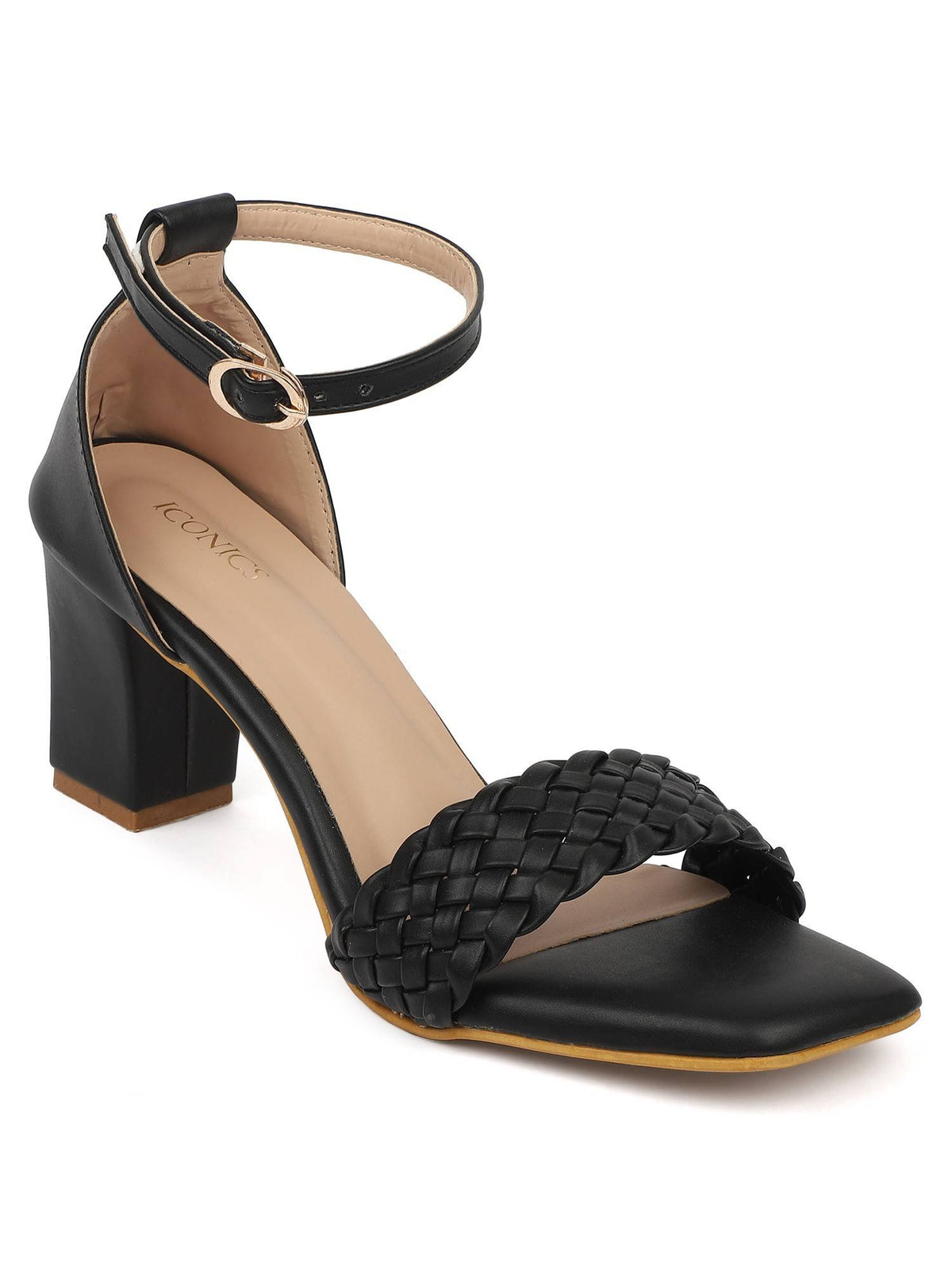 Maroon Women Woven Design Heels | H78 - view 13