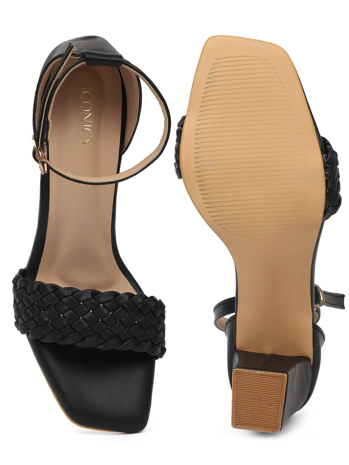 Maroon Women Woven Design Heels | H78 - view 16