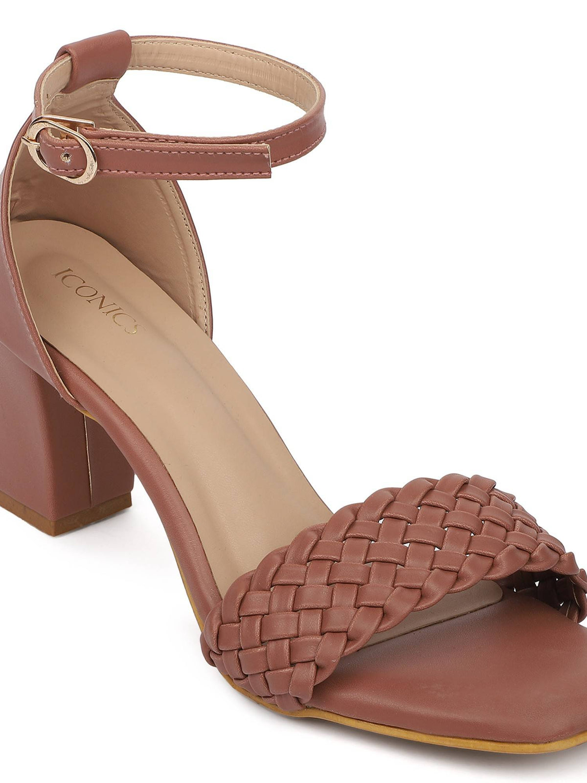 Maroon Women Woven Design Heels | H78 - view 23