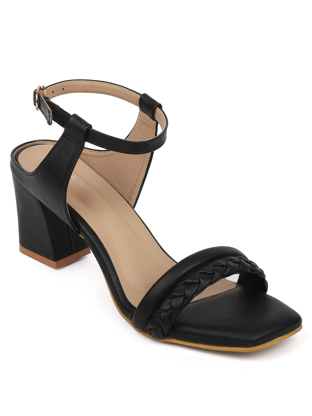 Maroon Women Braided Design Heels | H78 - view 19